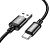 Usb-cable Type-C HOCO X91 3A 3m (круглий,тканинний) Black