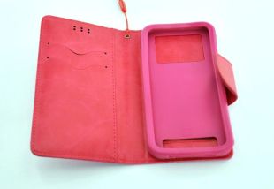 Чехол-книжка 4you Canvas 4"- 4,4" pink универсальная ТОП Продаж! "Акционная цена"