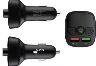 FM модулятор 4you Smart X2 (QC3, 5V/3A, 18W, 2USB, MP3, bt 5.0, Гарантия 12мес) 