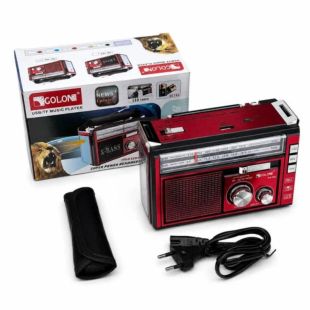 Радіоприймач Golon RX-382BT (USB+SD) Red
