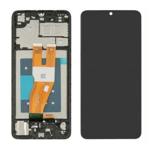 LCD Samsung A05/055 (2022) із чорним тачскрином + корпусна рамка (М)