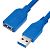 Кабель USB 3.0 тато/мама (AM/AF) 3м синій
