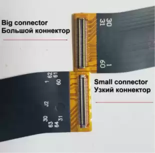 LCD Samsung A01/A015 (2019) з чорним тачскрином - широкий конектор (X) 5000857B