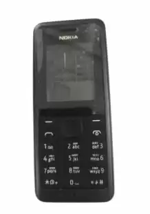 Корпус Nokia 106 AAA чорний повний з кн.
