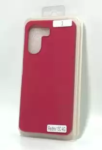 Чохол Xiaomi Redmi 13C(4G) Silicon Original FULL №2 Rose red (4you)