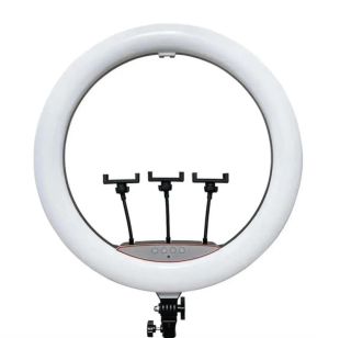 Кільцева лампа LED LJJ-45 45см 18" RGB (з пультом, три тримачі)
