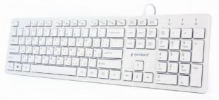 Клавиатура проводная Gembird KB-MCH-03-W-UA USB White