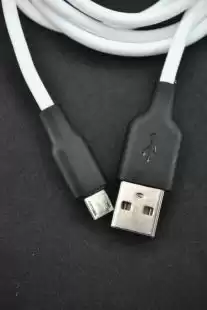 Usb-cable Micro USB 4you Dnister white ( 2.4A, Silicon Perfect )
