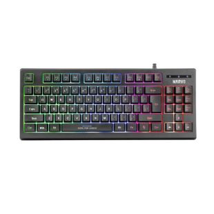 Клавіатура дротова MARVO K607 (USB, з підсвічуванням) Black