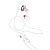 Гарнитура HOCO M107 (микрофон,круглый шнур) White