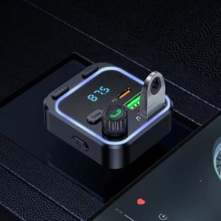 FM модулятор BOROFONE BC53 QC3.0 (Bluetooth) Black