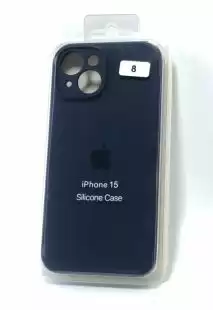 Чохол iPhone 15 Silicon Case original FULL Camera №8 Dark blue (4you)