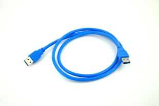 Кабель USB 3.0 папа/папа 1м синий