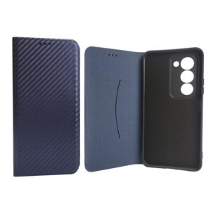 Flip Cover for Xiaomi Redmi 15 4G 171mm Fiber Dark blue (4you)