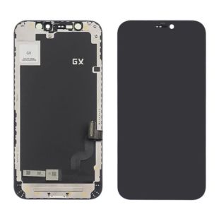 LCD iPhone 12 mini с чёрным тачскрином + дисплейная рамка GX-AMOLED (M) 