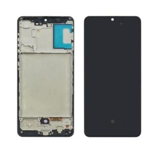 LCD Samsung A31/A315 (2020) із чорним тачскрином + корпусна рамка OLED 6,39" (M)