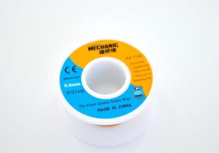 Припой катушка MECHANIC HX-T100 0,6 мм, 55 гр, Sn 63% , Pb 37% (M) 