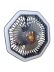 Вентилятор настольный DESKTOP FAN U8 (АКБ, подсветка, 4 режима, Type-C) Black
