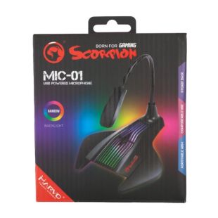 Мікрофон MARVO MIC-01 (LED) Black
