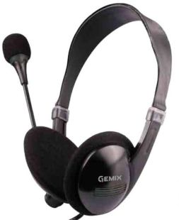 Гарнитура Gemix HP-120MV (микрофон) (Мониторы) Black