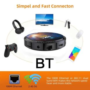 Smart TV HK1 RBOX -W2T IR control 4/32GB (AmlogicS905W2, ARM® Cortex™ A35 MP2 GPU, Android 11)