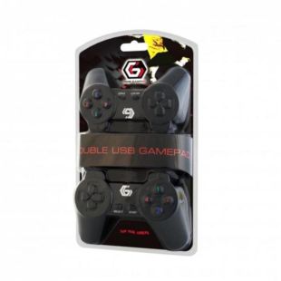 Джойстик игровой Gembird JPD-UB2-01 (комплект 2шт), USB,черный