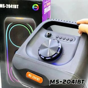 Портативная колонка MS-2041BT (USB+SD+Bluetooth+FM+LED) Black