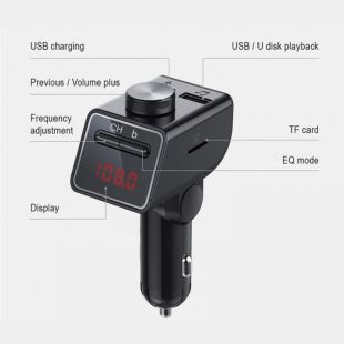 FM модулятор Q18S Black