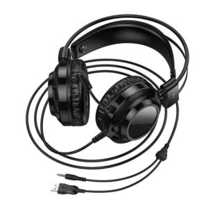 Гарнитура HOCO W110 (микрофон) (Мониторы) Black
