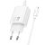 МЗП-USB HOCO N61 PD20W+QC3 3A (1 Usb/1Type-C) + кабель Type-C-Lightning White