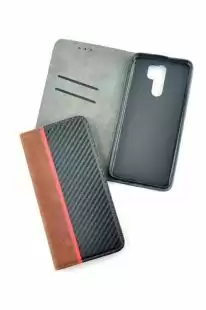 Flip Cover for Samsung A03 Core/A032 Carbon Dark brown / black ( 4you )