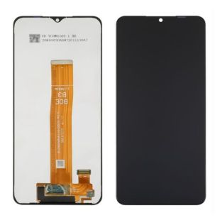 LCD Samsung A12s/A127F (2021) (BOE B3) c чёрним тачскрином ОДИНАРНЫЙ ЖЕЛТЫЙ ШЛЕЙФ Service Pack (М)