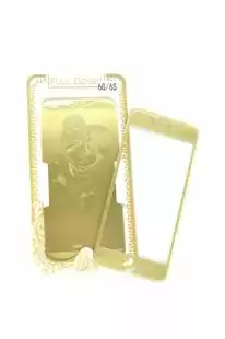 Захисне скло iPhone 6 COLORFUL Gold (2pcs) гравірування monkeyl "Акційна ціна"