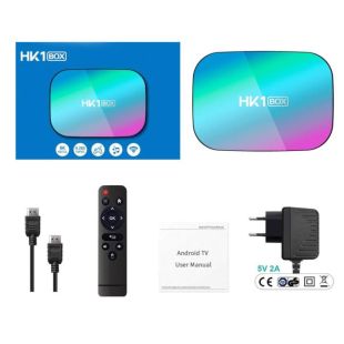 Smart TV HK1 BOX 1000M bps ethernet 4/64GB (amlogic s905X3, android 9.0,Wifi: 2.4/ 5.8Gh, LAN 1000)