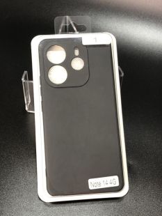 Чохол Xiaomi Redmi Note 14(4G) 164mm Europe version Silicon Original FULL №1 Black (4you)