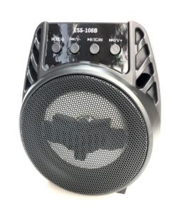 Портативная колонка ESS-108B (USB+SD+Bluetooth+FM+дисплей+адаптер от сети+1-динамик) Black
