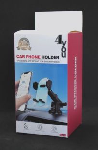 Holder 4you GL10 Black (выдвижная ножка ,прозр часть, присоска,классический крепеж,РРЦ-267г) 