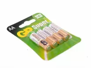 Батарейка GP 15A-2UE4 Super Alkaline LR6, AA (4 в блістері, 40 в упаковці) 
