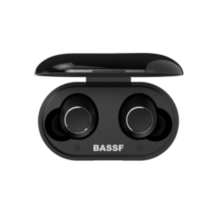 Bluetooth-гарнітура Bassf BassBuds ER-400 (+кейс для заряджання та зберігання) Black