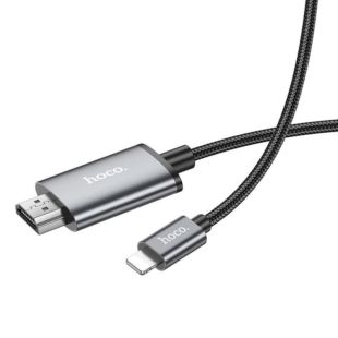 Переходник HOCO UA27 Lightning-HDMI 2m Grey