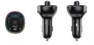 FM модулятор 4you Smart X4 ( PD 30W + 2 USB, QC3, Підсвічування, MP3, bt 5.0, Гарантія 12міс )