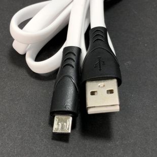 Usb-cable Micro USB 4you Sula white ( 2.4A, Silicon ) 