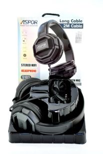 Гарнітура Aspor S102 (мікрофон, 2m) Graffite (монітори)