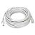Кабель мережевий RJ45 25м, білий (вита пара)