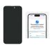 LCD iPhone 14 Pro Max з чорним тачскрином + дисплейна рамка 120Hz (без помилки) JCID-OLED (M)