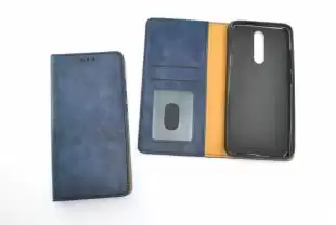 Flip Cover for Huawei P40 Lite E/Y7P (2020) WALL Dark blue (4you)