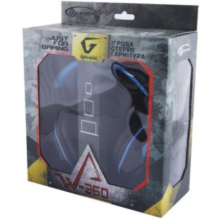 Наушники Gemix W-360 (микрофон, мониторы) Black/blue