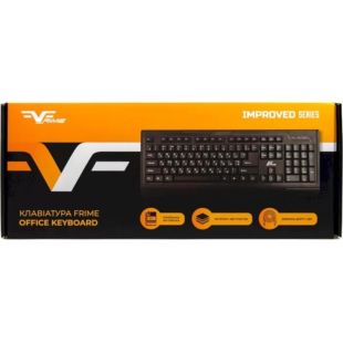 Клавіатура дротова Frime Office Keyboard Black USB (FKBB0123)