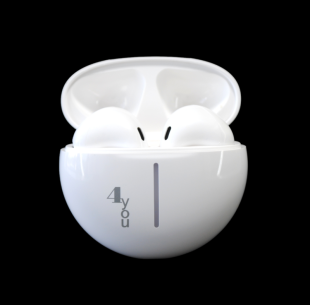 Bluetooth-гарнітура 4you MENSA white (BT 5.3, Гарант.12мес, РРЦ - 745грн) (від 5шт - 5%)