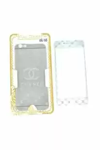Захисне скло iPhone 6 COLORFUL Silver (2pcs) гравірування CHANEL "Акційна ціна"